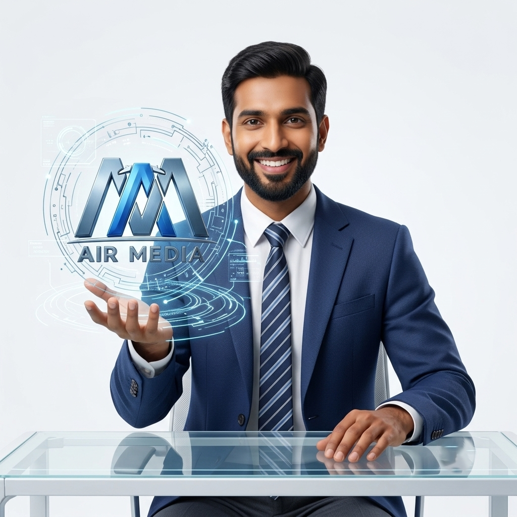 Air Media Online Logo Symbol